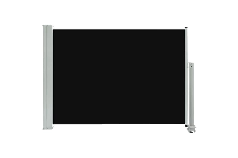 Sisäänvedettävä terassin sivumarkiisi 80x300 cm musta - Musta - Puutarhakalusteet - Aurinkosuoja - Markiisi
 - Parvekemarkiisi