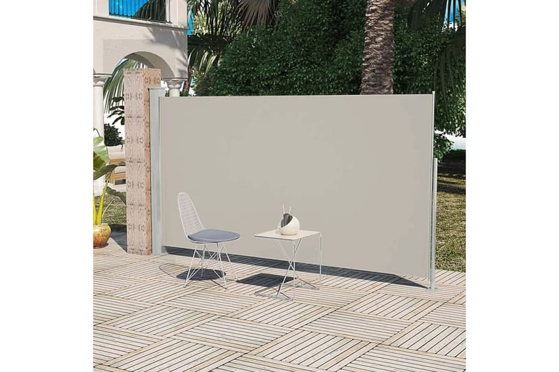 Sivumarkiisi terassille 160 x 300 cm kermanvärinen - Kerma - Puutarhakalusteet - Aurinkosuoja - Markiisi
 - Terassimarkiisi
