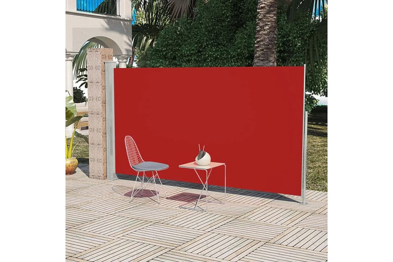 Sivumarkiisi terassille 160 x 300 cm Punainen - Punainen - Puutarhakalusteet - Aurinkosuoja - Markiisi
 - Terassimarkiisi