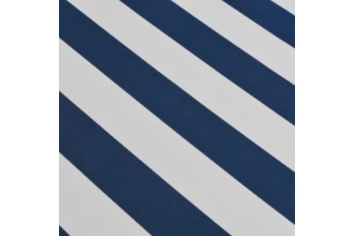 Taittuva käsikäyttöinen markiisi 600 cm sininen/valkoinen - Sininen - Terassimarkiisi - Markiisi
 - Parvekemarkiisi - Ikkunatarvikkeet
