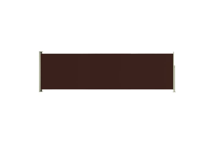 Terassin sisäänvedettävä sivumarkiisi 180x600 cm ruskea - Ruskea - Parvekemarkiisi - Ikkunatarvikkeet - Sivumarkiisi - Markiisi