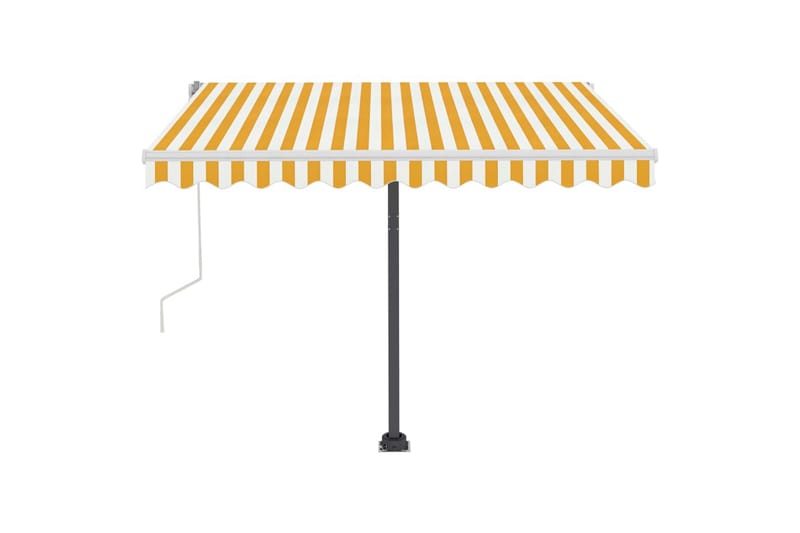 Vapaasti seisova sisäänkelattava markiisi 300x250 cm - Keltainen - Puutarhakalusteet - Aurinkosuoja - Markiisi
 - Terassimarkiisi