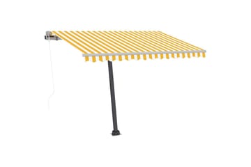 Vapaasti seisova sisäänkelattava markiisi 300x250 cm - Keltainen - Puutarhakalusteet - Aurinkosuoja - Markiisi
 - Terassimarkiisi