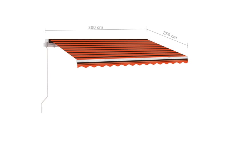 Vapaasti seisova sisäänkelattava markiisi 300x250 cm - Puutarhakalusteet - Aurinkosuoja - Markiisi
 - Terassimarkiisi