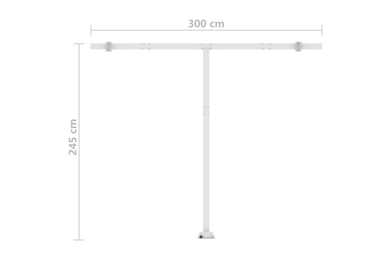 Vapaasti seisova sisäänkelattava markiisi 300x250cm - Antrasiitti - Puutarhakalusteet - Aurinkosuoja - Markiisi
 - Terassimarkiisi