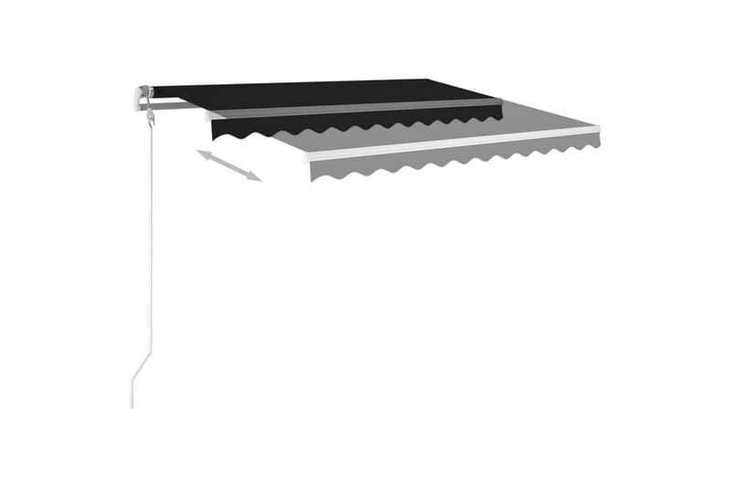 Vapaasti seisova sisäänkelattava markiisi 300x250cm - Antrasiitti - Puutarhakalusteet - Aurinkosuoja - Markiisi
 - Terassimarkiisi