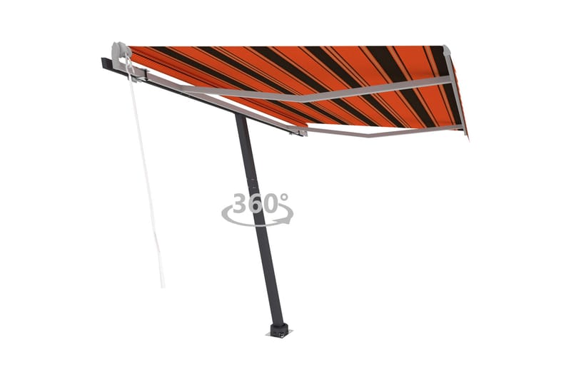 Vapaasti seisova sisäänkelattava markiisi 300x250cm - Oranssi - Puutarhakalusteet - Aurinkosuoja - Markiisi
 - Terassimarkiisi