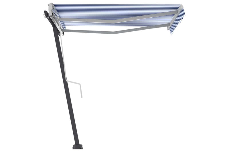 Vapaasti seisova sisäänkelattava markiisi 350x250 cm - Sininen - Puutarhakalusteet - Aurinkosuoja - Markiisi
 - Terassimarkiisi