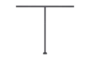 Vapaasti seisova sisäänkelattava markiisi 350x250cm - Antrasiitti - Puutarhakalusteet - Aurinkosuoja - Markiisi
 - Terassimarkiisi