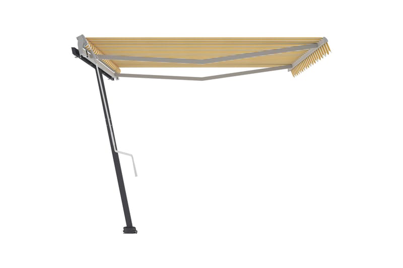 Vapaasti seisova sisäänkelattava markiisi 400x300 cm - Keltainen - Puutarhakalusteet - Aurinkosuoja - Markiisi
 - Terassimarkiisi