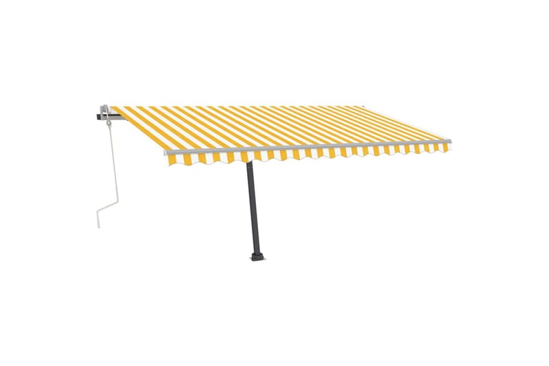 Vapaasti seisova sisäänkelattava markiisi 400x300 cm - Keltainen - Puutarhakalusteet - Aurinkosuoja - Markiisi
 - Terassimarkiisi