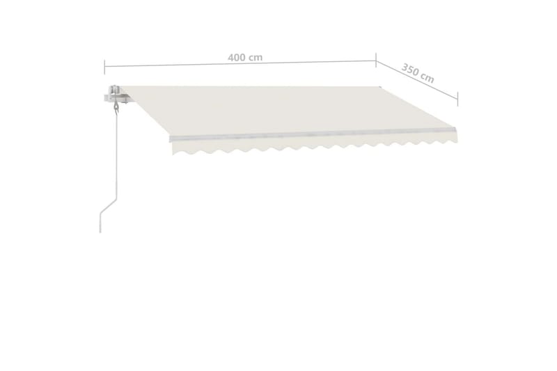 Vapaasti seisova sisäänkelattava markiisi 400x350 cm kerma - Kerma - Puutarhakalusteet - Aurinkosuoja - Markiisi
 - Terassimarkiisi