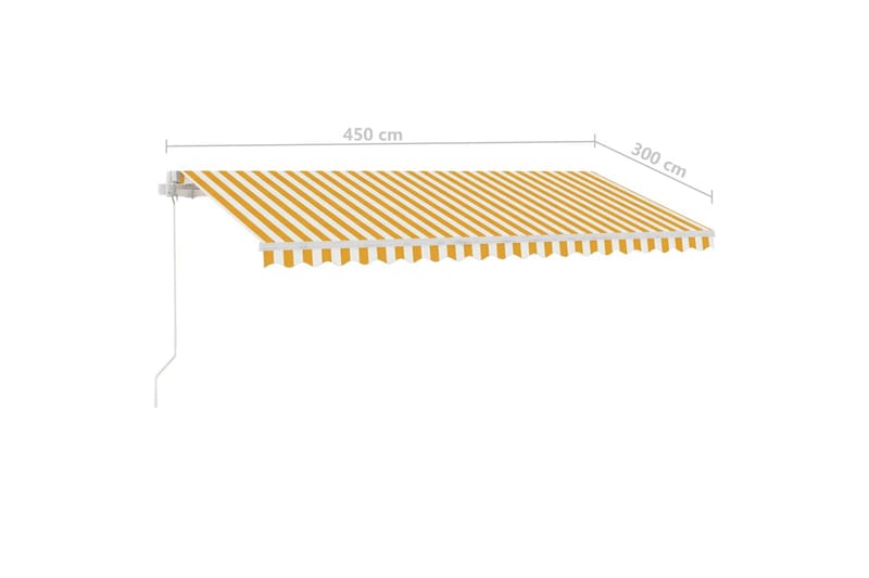 Vapaasti seisova sisäänkelattava markiisi 450x300 cm - Puutarhakalusteet - Aurinkosuoja - Markiisi
 - Terassimarkiisi