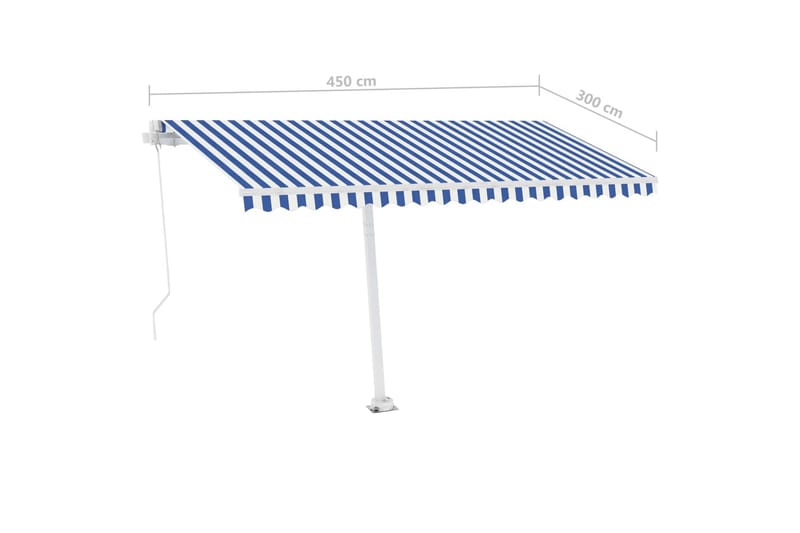 Vapaasti seisova sisäänkelattava markiisi 450x300 cm - Puutarhakalusteet - Aurinkosuoja - Markiisi
 - Terassimarkiisi