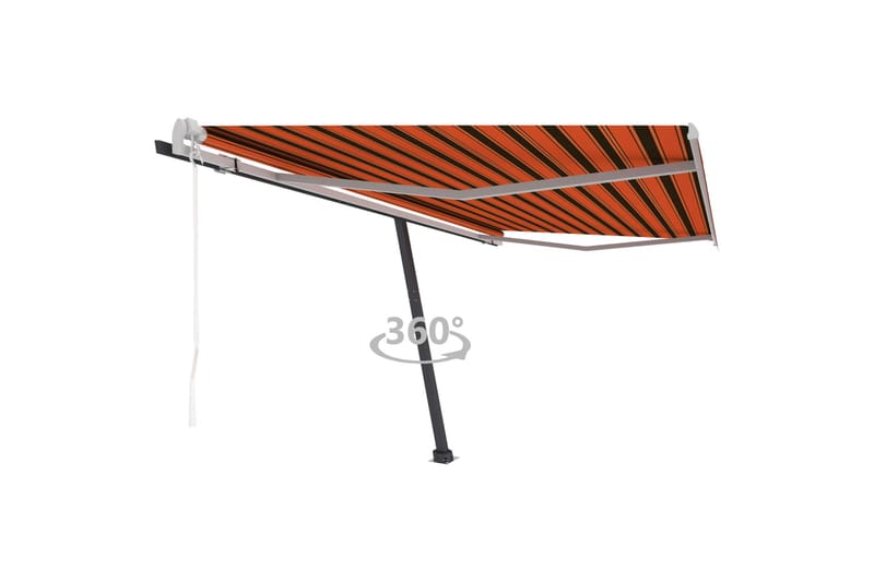 Vapaasti seisova sisäänkelattava markiisi 450x300cm - Oranssi - Puutarhakalusteet - Aurinkosuoja - Markiisi
 - Terassimarkiisi