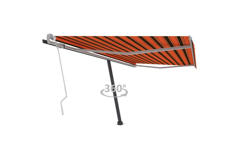 Vapaasti seisova sisäänkelattava markiisi 450x300cm - Oranssi - Puutarhakalusteet - Aurinkosuoja - Markiisi
 - Terassimarkiisi