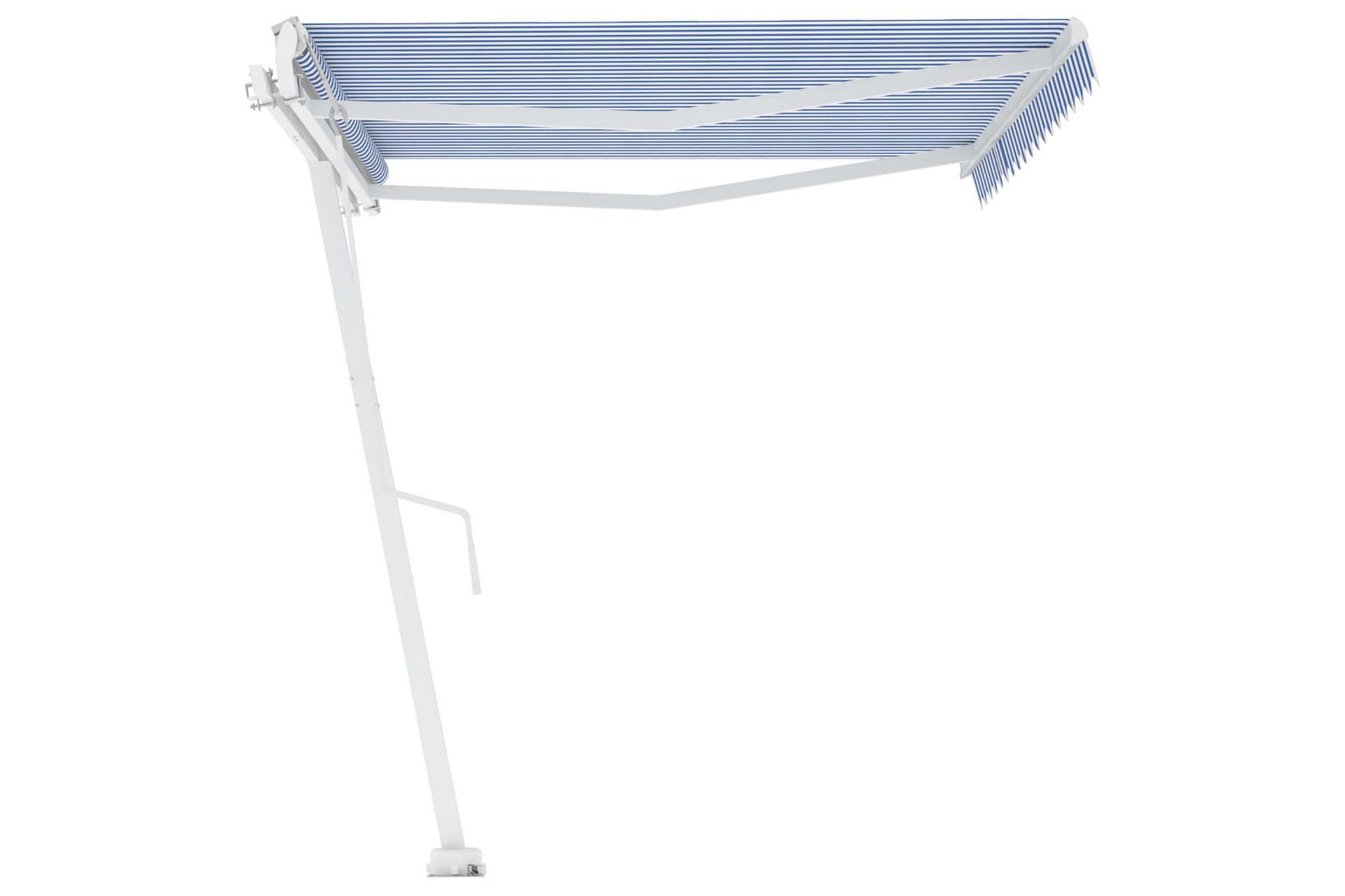 Vapaasti seisova sisäänkelattava markiisi 450x350 cm - Sininen - Puutarhakalusteet - Aurinkosuoja - Markiisi
 - Terassimarkiisi
