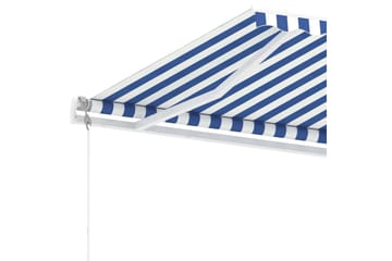 Vapaasti seisova sisäänkelattava markiisi 450x350 cm - Sininen - Puutarhakalusteet - Aurinkosuoja - Markiisi
 - Terassimarkiisi