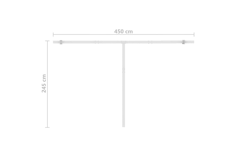 Vapaasti seisova sisäänkelattava markiisi 450x350 cm - Puutarhakalusteet - Aurinkosuoja - Markiisi
 - Terassimarkiisi