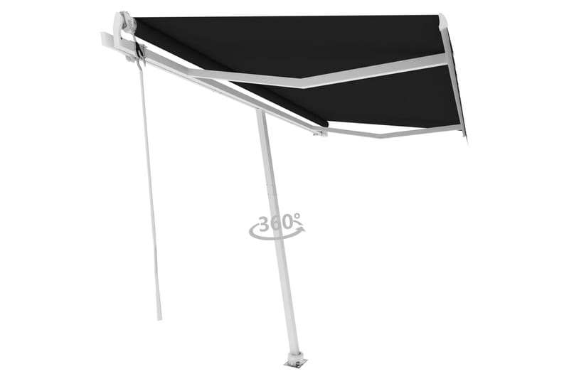Vapaasti seisova sisäänkelattava markiisi 450x350cm - Antrasiitti - Puutarhakalusteet - Aurinkosuoja - Markiisi
 - Terassimarkiisi