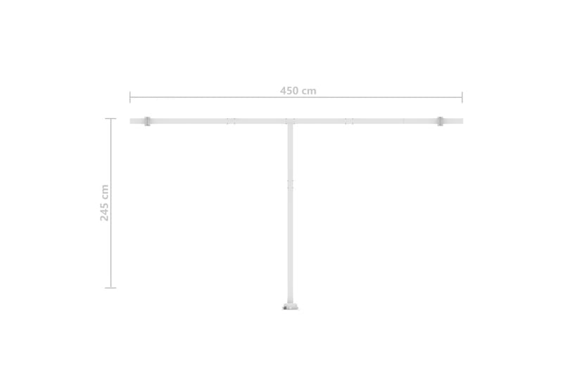 Vapaasti seisova sisäänkelattava markiisi 500x300 cm - Keltainen - Terassimarkiisi - Markiisi
 - Parvekemarkiisi - Ikkunatarvikkeet