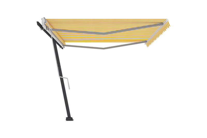 Vapaasti seisova sisäänkelattava markiisi 500x350 cm - Keltainen - Puutarhakalusteet - Aurinkosuoja - Markiisi
 - Terassimarkiisi