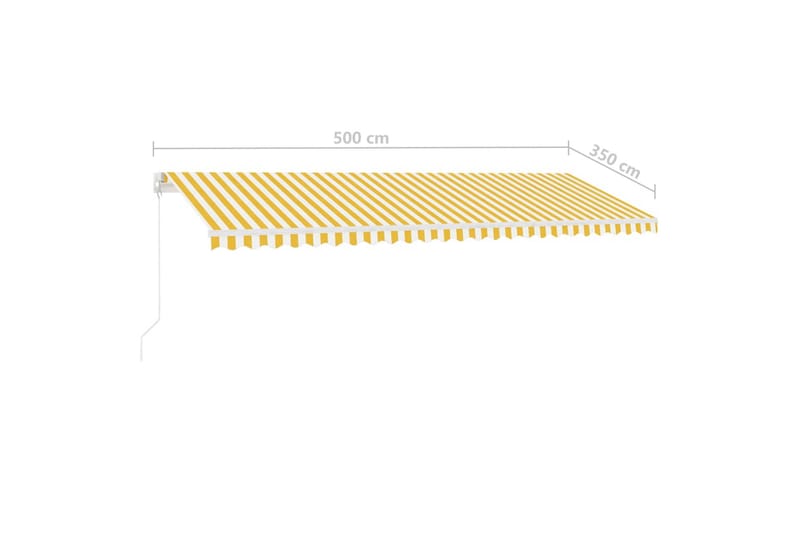 Vapaasti seisova sisäänkelattava markiisi 500x350 cm - Terassimarkiisi - Markiisi
 - Parvekemarkiisi - Ikkunatarvikkeet