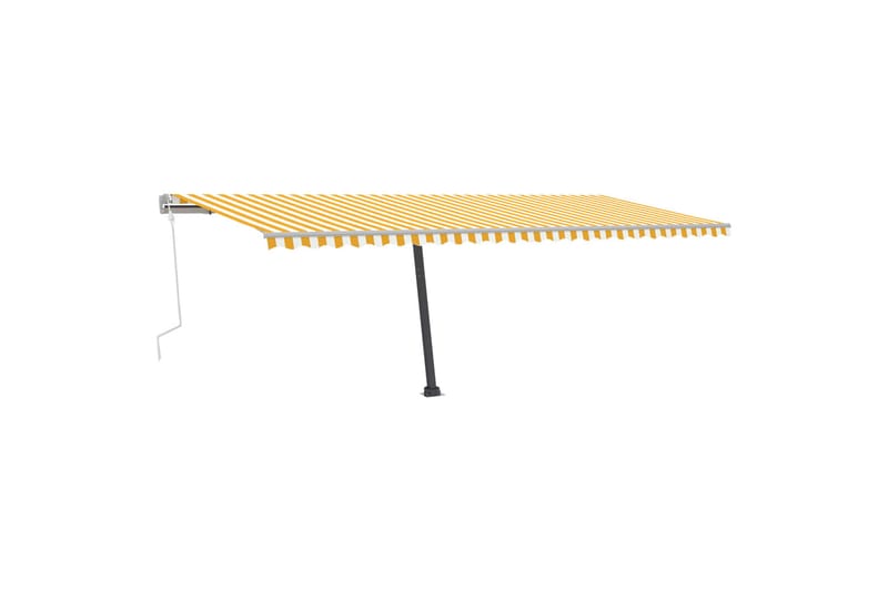 Vapaasti seisova sisäänkelattava markiisi 600x300 cm - Keltainen - Puutarhakalusteet - Aurinkosuoja - Markiisi
 - Terassimarkiisi
