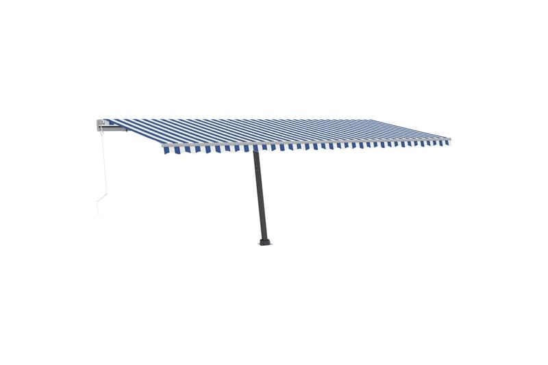 Vapaasti seisova sisäänkelattava markiisi 600x300 cm - Sininen - Puutarhakalusteet - Aurinkosuoja - Markiisi
 - Terassimarkiisi