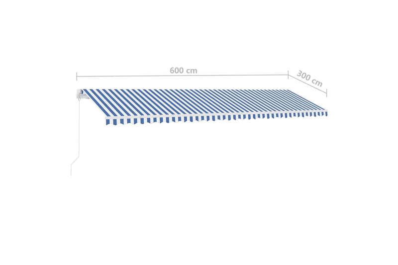 Vapaasti seisova sisäänkelattava markiisi 600x300 cm - Puutarhakalusteet - Aurinkosuoja - Markiisi
 - Terassimarkiisi