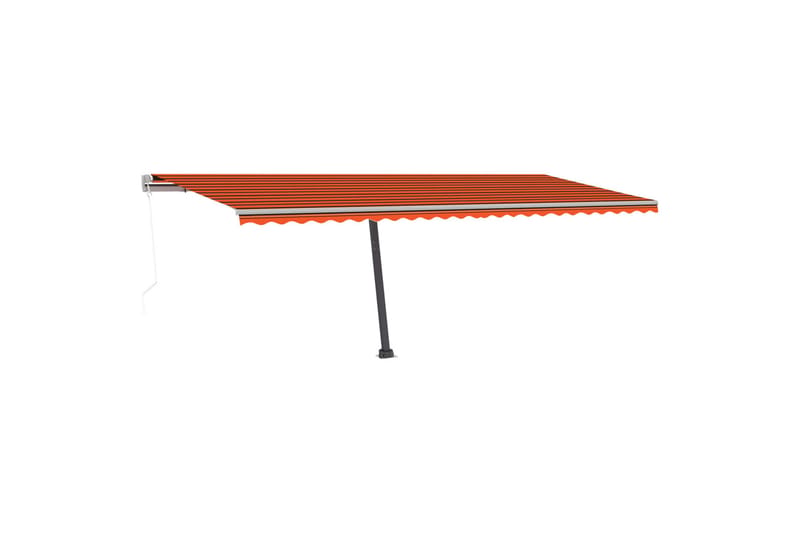 Vapaasti seisova sisäänkelattava markiisi 600x300cm - Oranssi - Puutarhakalusteet - Aurinkosuoja - Markiisi
 - Terassimarkiisi