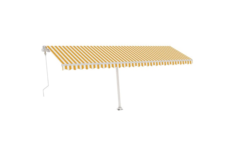 Vapaasti seisova sisäänkelattava markiisi 600x350 cm - Keltainen - Puutarhakalusteet - Aurinkosuoja - Markiisi
 - Terassimarkiisi