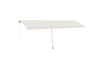 Vapaasti seisova sisäänkelattava markiisi 600x350 cm kerma - Puutarhakalusteet - Aurinkosuoja - Markiisi
 - Terassimarkiisi