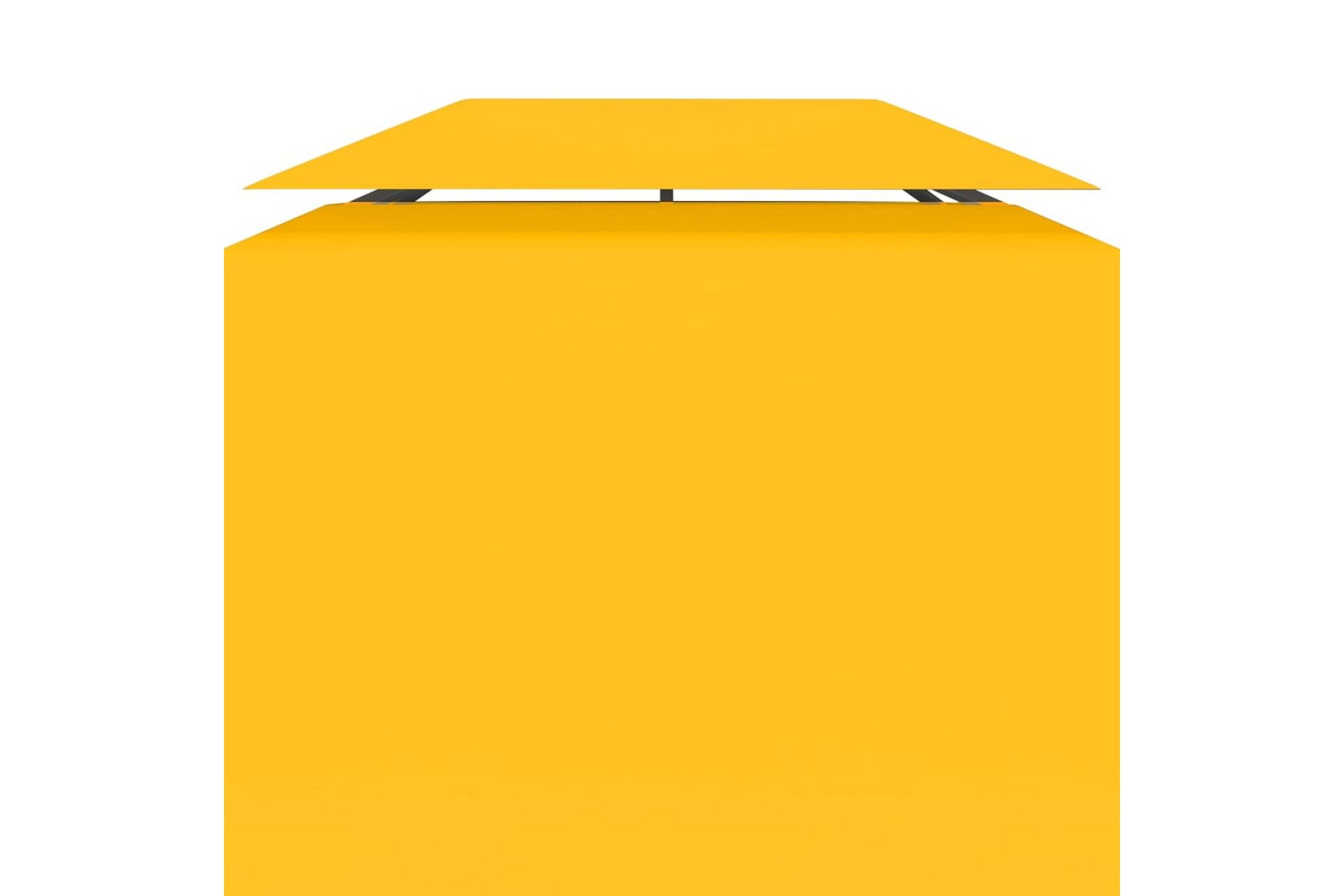 2-kerroksinen huvimajan katto 310 g/mÂ² 4x3 m keltainen - Puutarhakalusteet - Aurinkosuoja - Paviljonki - Paviljongin katos