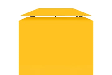 2-kerroksinen huvimajan katto 310 g/mÂ² 4x3 m keltainen - Puutarhakalusteet - Aurinkosuoja - Paviljonki - Paviljongin katos