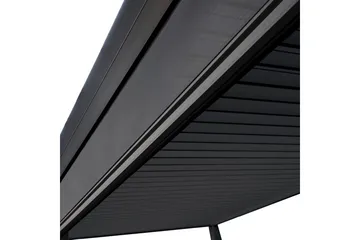 Alasvedettävä Paviljongin Seinä Mirador 4m Harmaa - Puutarhakalusteet - Aurinkosuoja - Paviljonki