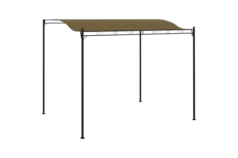 Aurinkokatos 3x2,5 m ruskeanharmaa 180 g/m² - Taupe - Puutarhakalusteet - Aurinkosuoja - Paviljonki