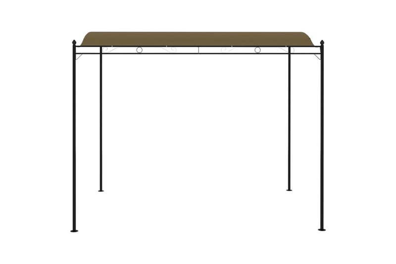 Aurinkokatos 3x2,5 m ruskeanharmaa 180 g/m² - Taupe - Puutarhakalusteet - Aurinkosuoja - Paviljonki