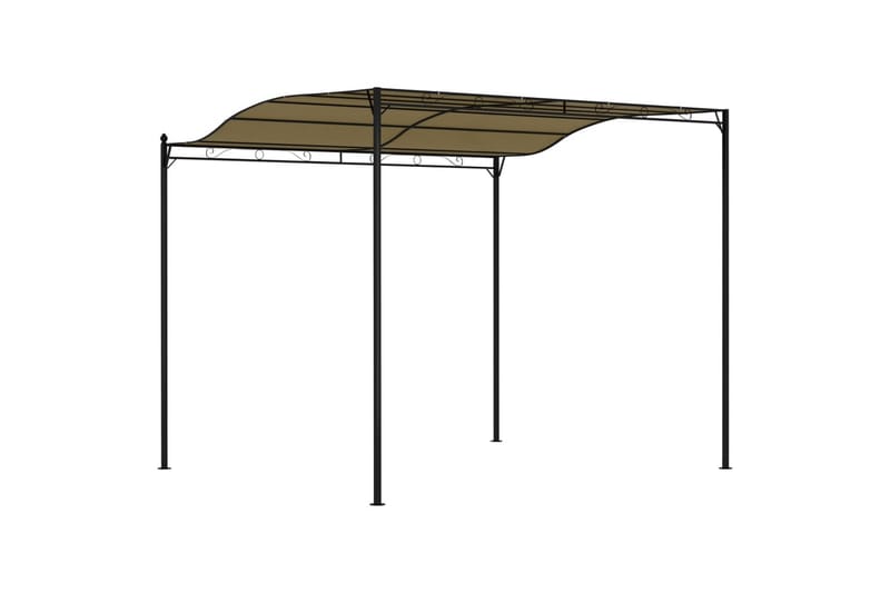 Aurinkokatos 3x2,5 m ruskeanharmaa 180 g/m² - Taupe - Puutarhakalusteet - Aurinkosuoja - Paviljonki