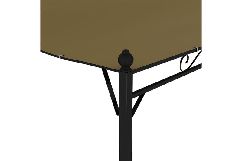 Aurinkokatos 3x2,5 m ruskeanharmaa 180 g/m² - Taupe - Puutarhakalusteet - Aurinkosuoja - Paviljonki