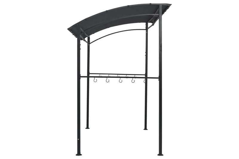 BBQ-huvimaja 215x150x220 cm antrasiitti teräs - Antrasiitti - Puutarhakalusteet - Aurinkosuoja - Paviljonki - Paviljongin katos