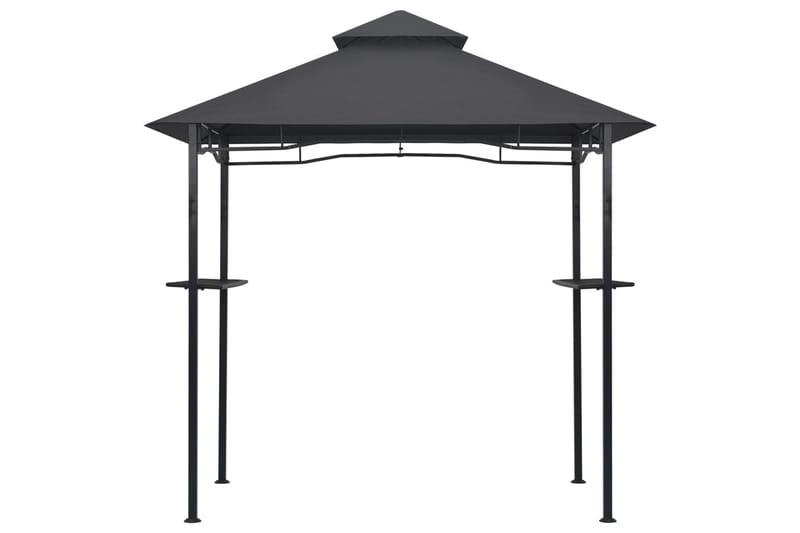 BBQ-huvimaja 240x150x255 cm antrasiitti teräs - Antrasiitti - Puutarhakalusteet - Aurinkosuoja - Paviljonki - Paviljongin katos