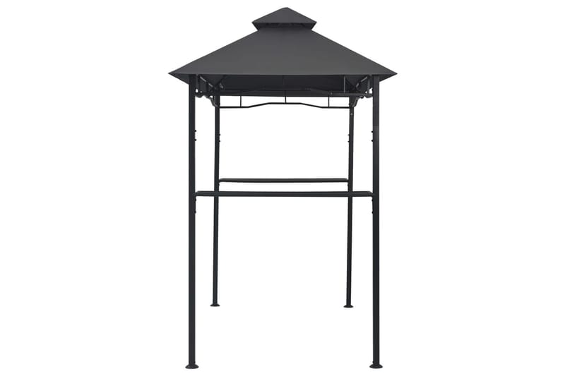 BBQ-huvimaja 240x150x255 cm antrasiitti teräs - Antrasiitti - Puutarhakalusteet - Aurinkosuoja - Paviljonki - Paviljongin katos