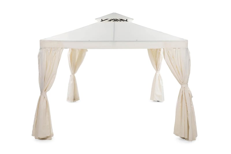 Bermuda täydellinen paviljonki sis. katon ja seinät 3x4 m – Offwhite - Puutarhakalusteet - Aurinkosuoja - Paviljonki - Kokonainen paviljonki