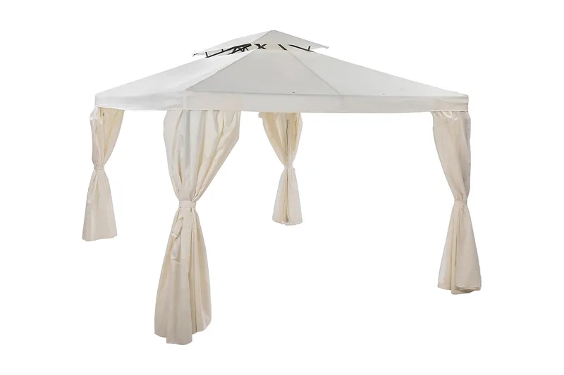 Bermuda täydellinen paviljonki sis. katon ja seinät 3x4 m - luonnonvalkoinen, undefined