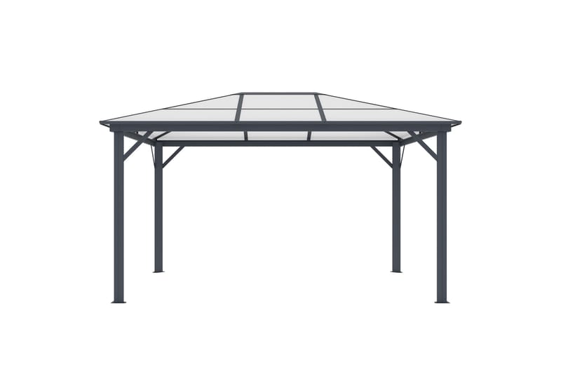 Fornorth Paviljonki 300x395x251 cm - Tumma Harmaa - Puutarhakalusteet - Aurinkosuoja - Paviljonki - Paviljonki katoksella