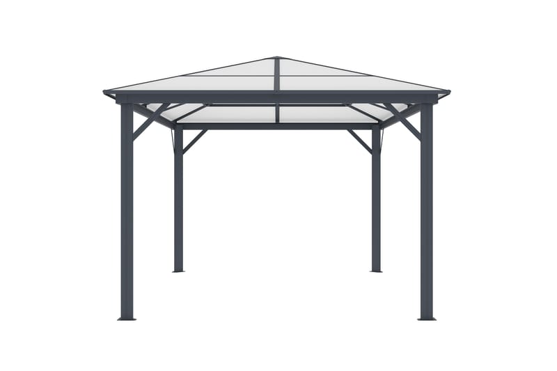 Fornorth Paviljonki 300x395x251 cm - Tumma Harmaa - Puutarhakalusteet - Aurinkosuoja - Paviljonki - Paviljonki katoksella
