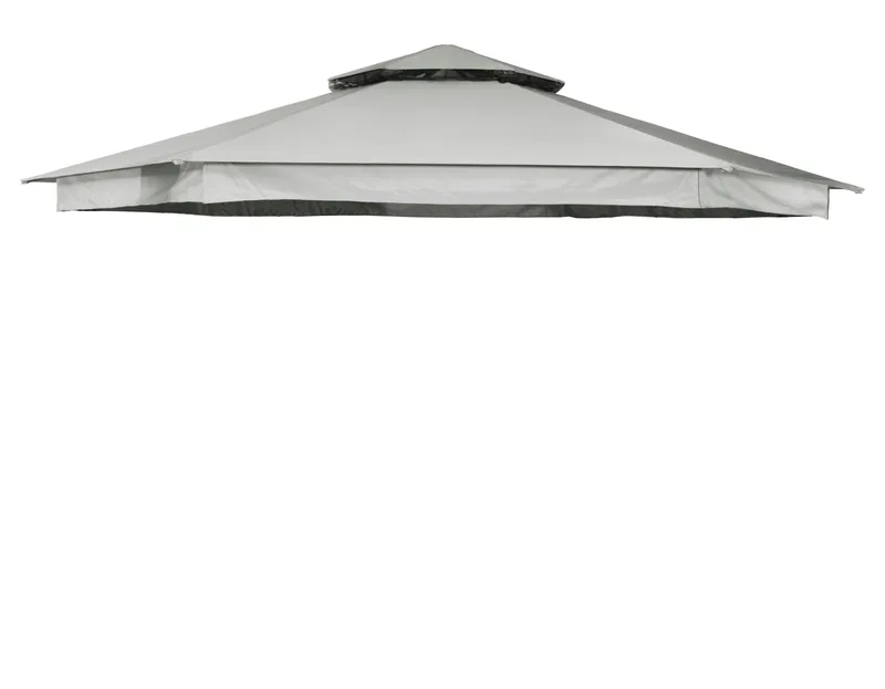 Hillerstorp Luxor paviljongin katto Ø400 cm harmaa, Harmaa