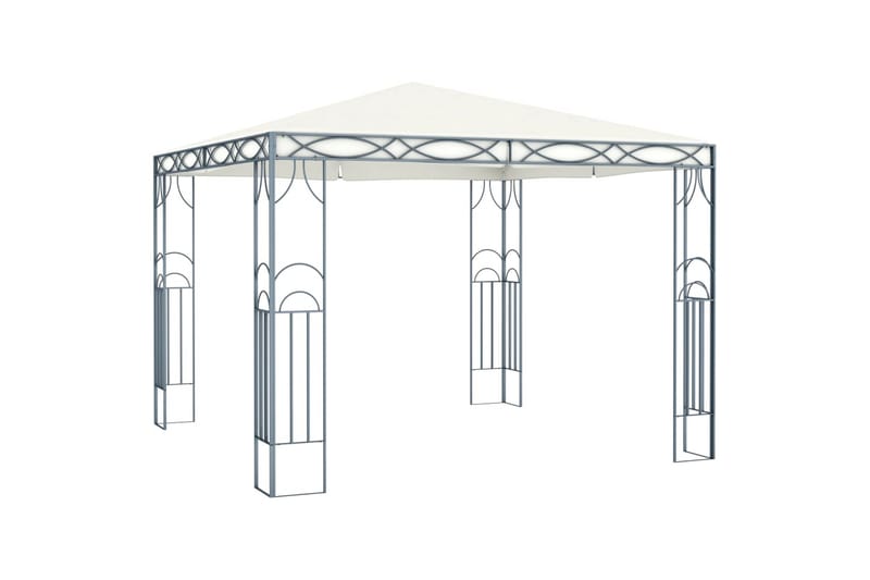 Huvimaja 300 x 300 cm kerma - Kerma - Puutarhakalusteet - Aurinkosuoja - Paviljonki