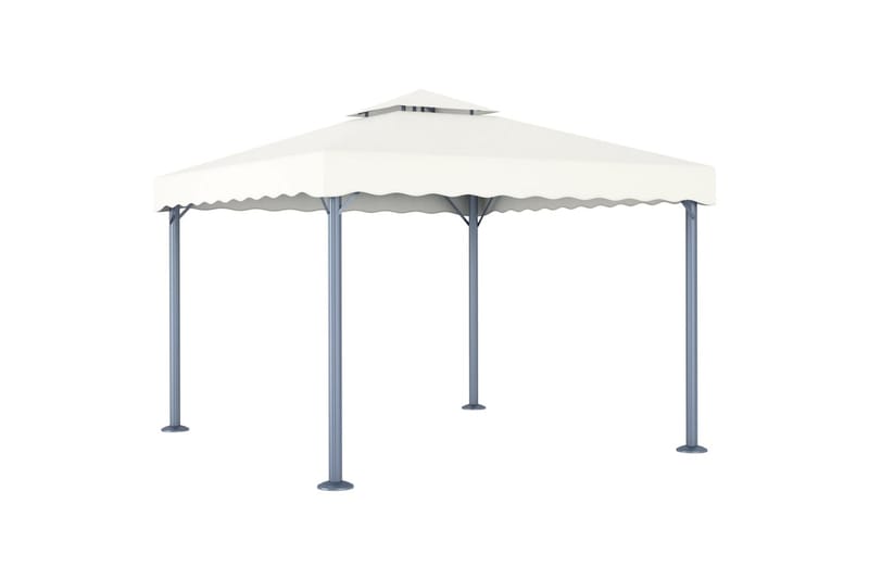 Huvimaja 300x300 cm kerma alumiini - Kerma - Puutarhakalusteet - Aurinkosuoja - Paviljonki
